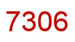 Number 7306 red image