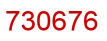 Número 730676 imagen rojo