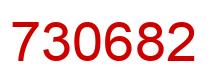 Number 730682 red image