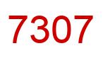 Number 7307 red image