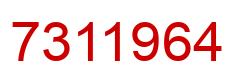 Number 7311964 red image