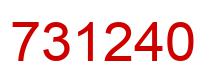 Number 731240 red image