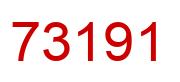 Número 73191 imagen rojo