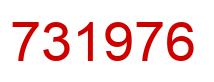 Number 731976 red image