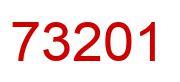 Number 73201 red image