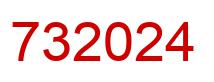 Number 732024 red image