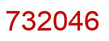 Number 732046 red image