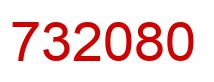 Number 732080 red image