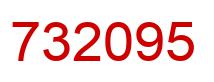 Number 732095 red image