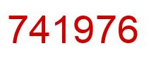 Número 741976 imagen rojo