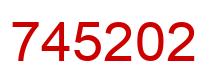 Number 745202 red image