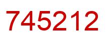 Number 745212 red image