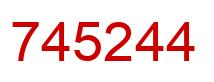 Number 745244 red image