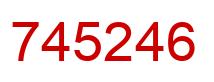 Number 745246 red image