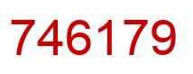 Number 746179 red image