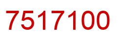 Number 7517100 red image