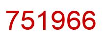 Número 751966 imagen rojo
