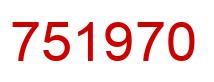 Número 751970 imagen rojo