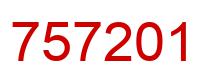 Number 757201 red image