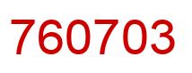 Number 760703 red image
