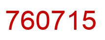 Number 760715 red image