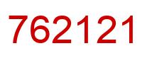 Number 762121 red image
