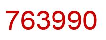 Number 763990 red image