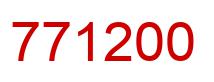 Número 771200 imagen rojo