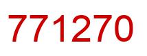 Number 771270 red image