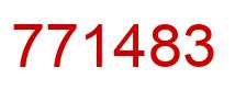 Number 771483 red image