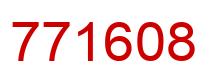 Number 771608 red image