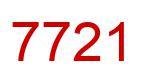 Number 7721 red image