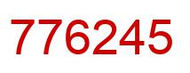 Number 776245 red image