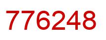 Number 776248 red image