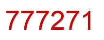 Number 777271 red image
