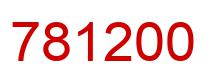 Number 781200 red image