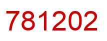 Number 781202 red image