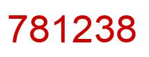 Number 781238 red image