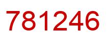 Number 781246 red image