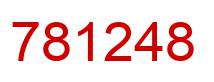 Number 781248 red image