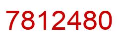 Number 7812480 red image