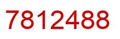 Number 7812488 red image