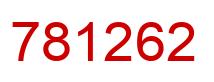 Number 781262 red image