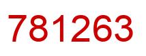 Number 781263 red image