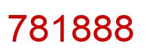 Number 781888 red image