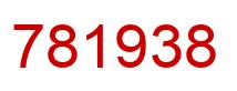 Number 781938 red image