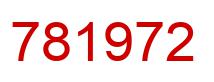 Number 781972 red image