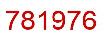 Number 781976 red image