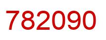 Number 782090 red image