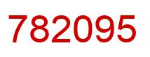 Number 782095 red image